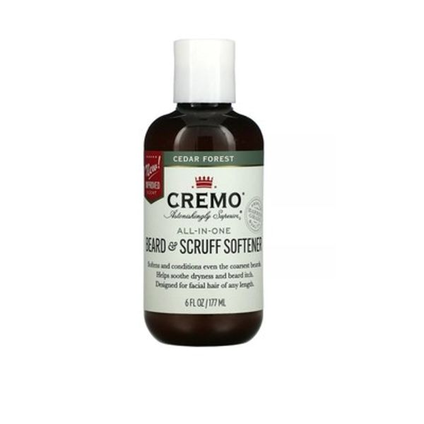 NEW CREMO ALL IN ONE  BEARD & SCRUFF SOFTENER CEDAR FOREST 6 Oz CONDITIONING