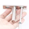 LUCKYBEE 6pcs Bracket Shelf Bracket Floating Concealed Insert Silver 70mm x 96mm 4"