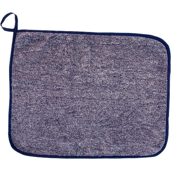 Seikan SUNF-160 NB Sauna Mat, Made in Japan, Sauna Bed Towel, Lightweight, Washable, Mat, 11.8 x 15.0 inches (30 x 38 cm), Hot Springs, Public Bath, Navy