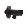 Milano Nero Round Hand Shower Handset Outlet Elbow Bracket - Black