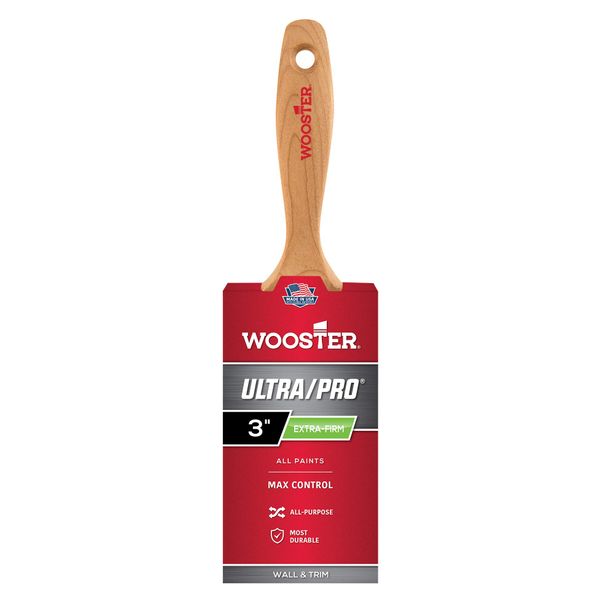 Wooster 912-0041570030 Brush 4157-3 Ultra/Pro Extra-Firm Sable Paintbrush, 3-Inch, 3 Inch