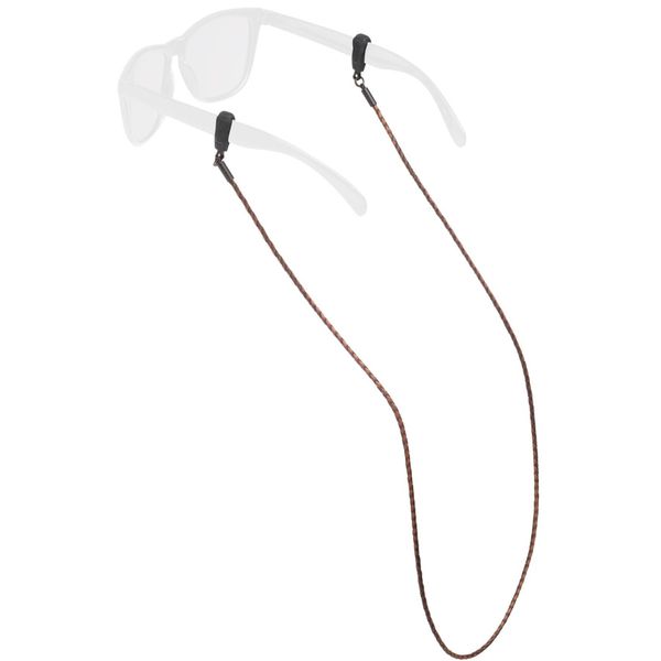 Chums Braided Leather Eyewear Retainer, Two Toned, Medium