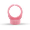 100pcs Soft Silicone Tattoo Ink Rings Pigment Caps Semi-Permanent Microblading Ink Cup Holders Microblading Tattoo Supplies (Pink)