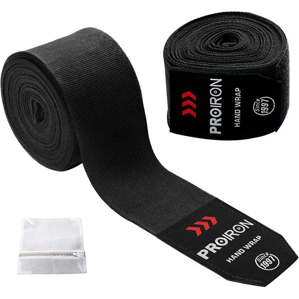 PROIRON Boxbandagen mit Daumenschlaufe Bandagen Boxen Halb Elastische Boxing Gloves mit Extra Breitem Klettverschluss Boxbandage Hand für Boxen MMA Kickboxen Box Bandage Sport