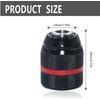Keyless Drill Chuck for Milwaukee, 1/2" Mount 1.5-13mm Clamping Capacity, Drill