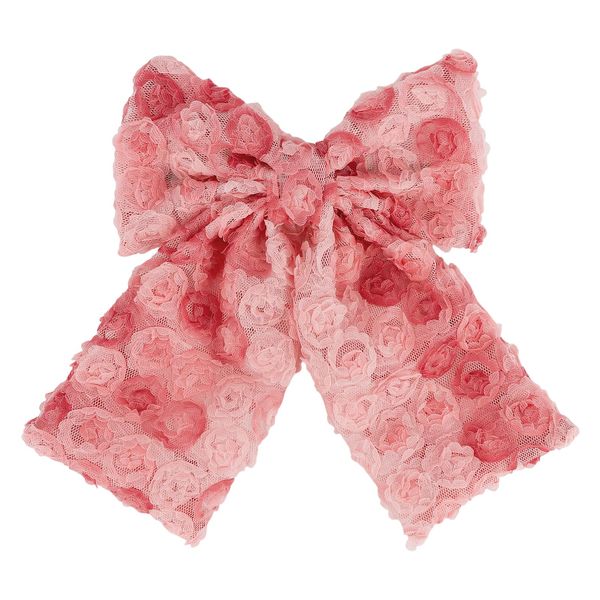 1pcs Gradient Bow Hair Clip (Pink)