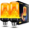 Hompavo Upgraded Led Flame Light Bulbs, 4 Modes Flickering Light Bul