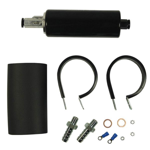 Universal 270LPH 120PSI High Flow Pressure External Inline Fuel Pump Kit GSL392
