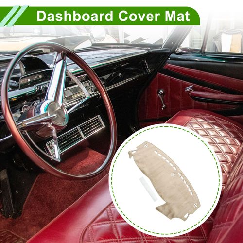 HOPESPANNER Dashboard Cover for Dodge Dart 2013-2016 Non-Slip Front Dash Cover Mat Flannel Silicone