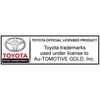 Au-TOMOTIVE GOLD Rectangular Wave Key Ring for Toyota Land Cruiser (Silver)