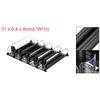 5Pcs Soda Can Organizer for Refrigerator Self-Pushing Drink Black