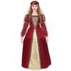 Widmann 10131171 Elf Children's Medieval Princess Costume, Solid, Red, Gold, 158