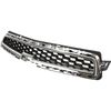 Grille For 2013-2014 Chevrolet Malibu Upper Chrome Shell w/ Black Insert Plastic