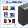 Sanwa Supply ACA-PD93BK USB PD Compatible AC Charger with PD100W Type C Cable