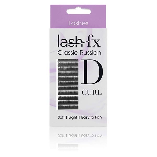 Lash FX D Curl 0.05 mm x 9 mm Lightweight Russian Volume Lashes