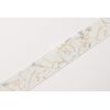 Berisfords Ribbon, White/Gold, 25mm