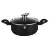 Blaumann 11pc Induction Soft Touch Cookware Pots Pan Saucepan & Kitchen Tool Set (Black Matt)