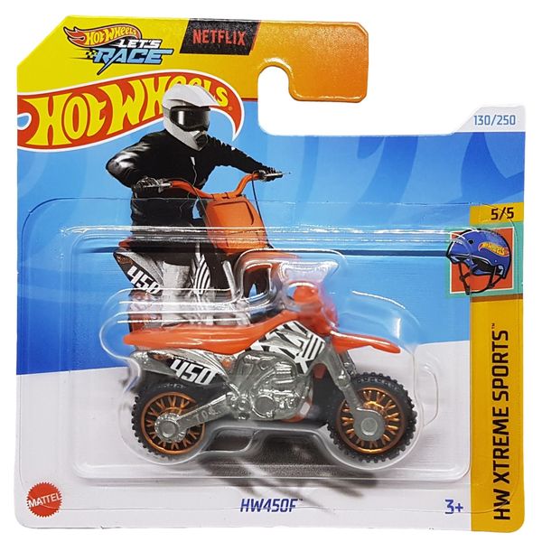 Hot Wheels HW450F HW Xtreme Sports Car, 5/5, Orange and Black, Orange/Black