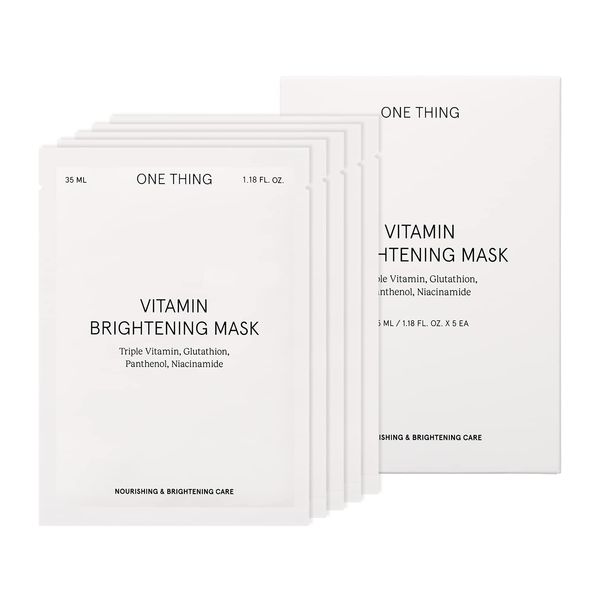ONE THING facial sheet mask 1SET 5 pieces (vitamin brightening mask)