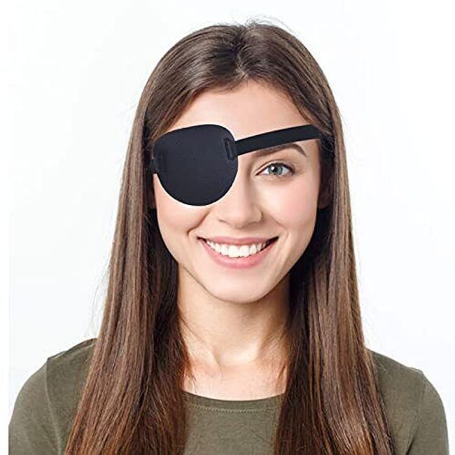 Eye Patches Adjustable Amblyopia Lazy Soft Eye Patches for Adults Kids