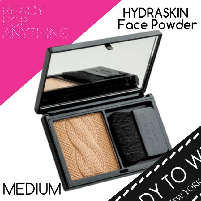 Ready To Wear HYDRASKIN Cable Knit Camera Ready Moisturizing Luminous Face Powder Bonus Makeup BRUSH Makeup Mirror Makeup Compact Moisturizer & Brightens with Hyaluronic Acid Made In Italy