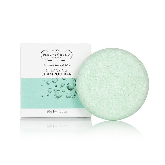 Percy & Reed All Lathered Up Cleansing Shampoo Bar - High Performance, Ultra-Lathery Vegan Shampoo Bar - Nourishing Avocado Oil & Vitamin E - Eco-Friendly - 50g