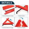 TUCKBOLD Auto Warning Triangle Foldable | for Breakdown Roadside Reflective Warning Triangle with Storage Case 1 Pcs