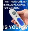 FDA Cleared Non Contact Infrared Forehead Thermometer/ Oral Temperature Equal