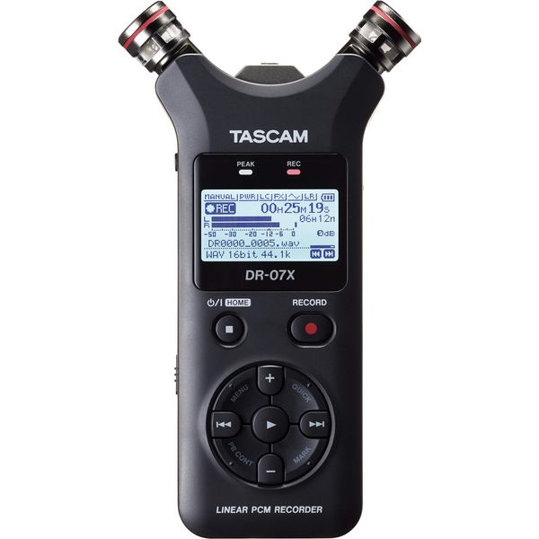 TASCAM Tuscam DR-07X USB Stereo Linear PCM Recorder Handy Recorder USB Microphone Youtube ASMR 24 bit 96 kHz High Resolution