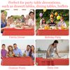 PLULON 2Pcs Red Tablecloth Plastic Table Cover 137 x 274cm Rectangle Table Cover for Wedding Birthday Christmas Party Home Table Decorations