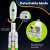 STEM Space Rocket Toy Set with Astronaut & Planet for Kids Ages 3+