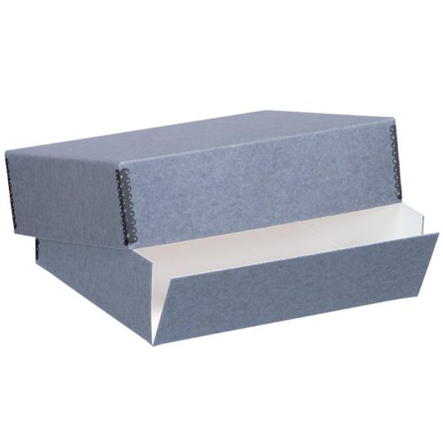 Lineco Museum Archival Drop-Front Storage Box, Acid-Free with Metal Edges, 11 X 17 X 3 inches, Gray (733-1117) Custom LIN-733-1117