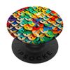 Geometric magic - colourful pattern PopSockets Swappable PopGrip