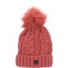 Antonio Women's Knitted Beanie Hat W23/24 Salmon, salmon, Backpack