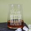 Herz & Heim® Longdrinkglas 430ml mit Gravur personalisiert (Bester Mann)