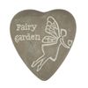 Fairy Garden Engraved Heart Pebble : JARD010