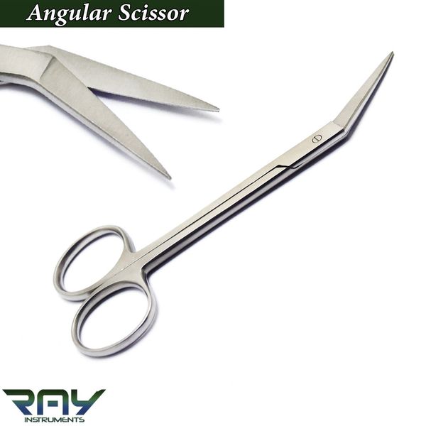 Surgical Iris Angular Scissors Dental Operating Tissue Cutting Surgery Shears