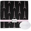 YouCustomizeIt Personalized Black Eiffel Tower Washcloth