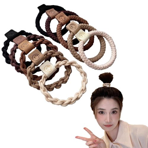 Coollooda Hair Ties, Fashionable (Set of 10), Ring Elastics, No Marks, Hair Ties, Stylish, High Elasticity, Elastic, Women's, Children, High School Students, Elementary School Students, Korean Style, Simple Hair Accessories, Hair Ties