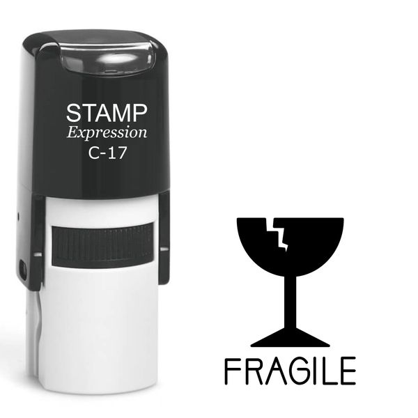 stampexpression - Fragile Self Inking Rubber Stamp - Black Ink (A-62326)
