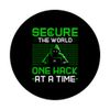 Ethical Hacker Secure World One Hack At Time Cyber Security PopSockets Standard PopGrip