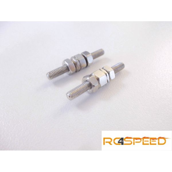 2x M3 threaded rods 26 mm tie rods-