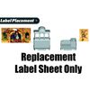 Fisher-Pric e Replacement Parts for Thomas Train - Thomas and Friends Trackmaster Monkey Palace Set ~ Replacement Label Sheet
