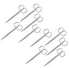 AA PRO 10 PCS IRIS SCISSORS CURVED 4.5" DENTAL VETERINARY FIRST AID NEW INSTRUMENTS A+ QUALITY