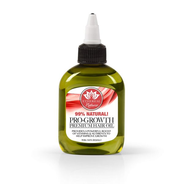 Ethereal Nature 99% Natural Hair Oil Blend, Pro-Growth 75ml 2.5 Fl Oz