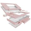 eXtremeRate ds lite compatible with custom replacement shell, comes with a replacement button, screen lens compatible with Nintendo DS Light [cherry pink]