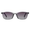 EVERNEVER AZ Label EVAZ-004C3-SG-parent Men's Driving Sunglasses, Polarized Sunglasses, Stylish, Day and Night, Square, UV Protection, Light Color, Thin, Thin, Smoke (Slightly Small to Regular Sizes), Lens Color: Dark Gray Gradient (Glare Reduction Effect