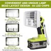 Rechargeable Flashlight For Ryobi One+ 18V Battery 40W LED Work Light Lamp Tool