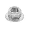 Iron/Trivalent Black Small Disc Spring Nut (Fine) M10 (5 Pack)