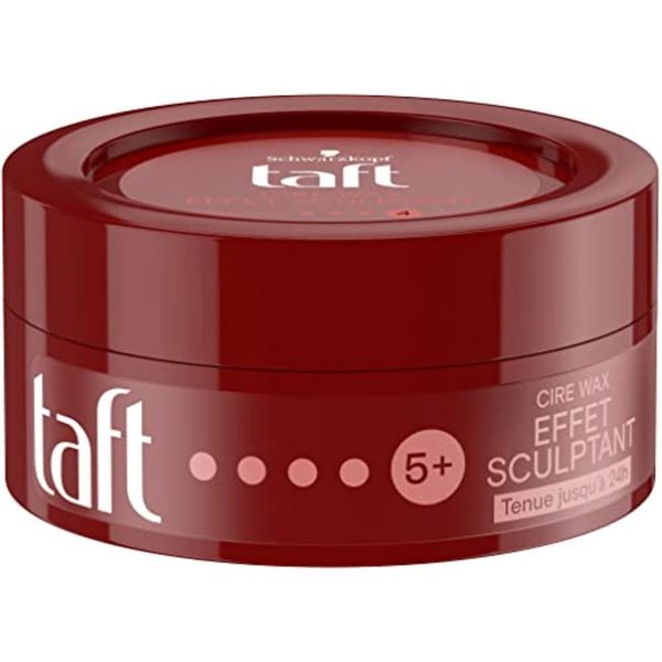 Schwarzkopf - Taft – Wachs Wax – Haarwachs für Herren – Shaping-Effekt – starker Halt – langer Halt – 24 Stunden Halt – Styling Haar – 75 ml Dose